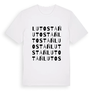 Lutostań ordlek t-shirt – ekologisk bomull t-shirt från Pinshirt