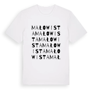 Małowista ordlek t-shirt – ekologisk bomull t-shirt från Pinshirt
