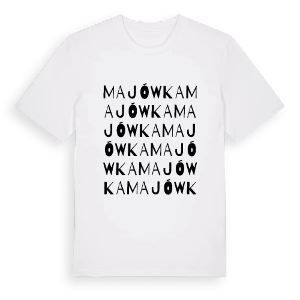 Majówka ordlek t-shirt – ekologisk bomull t-shirt från Pinshirt