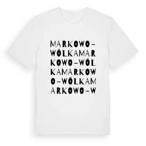 Markowo-Wólka ordlek t-shirt – ekologisk bomull t-shirt från Pinshirt