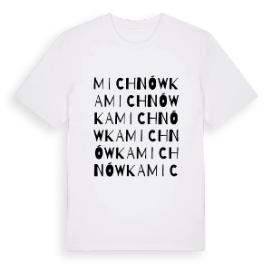 Michnówka ordlek t-shirt – ekologisk bomull t-shirt från Pinshirt