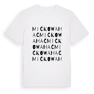 Mićkowa Hać ordlek t-shirt – ekologisk bomull t-shirt från Pinshirt