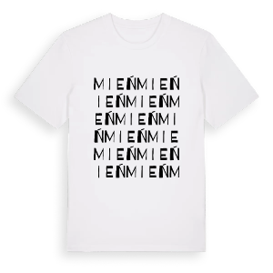 Mień ordlek t-shirt – ekologisk bomull t-shirt från Pinshirt