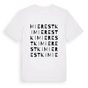 Mierestki ordlek t-shirt – ekologisk bomull t-shirt från Pinshirt