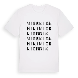 Mierkienniki ordlek t-shirt – ekologisk bomull t-shirt från Pinshirt