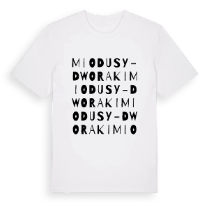 Miodusy-Dworaki ordlek t-shirt – ekologisk bomull t-shirt från Pinshirt
