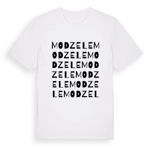 Modzele ordlek t-shirt – ekologisk bomull t-shirt från Pinshirt