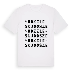 Modzele-Skudosze ordlek t-shirt – ekologisk bomull t-shirt från Pinshirt