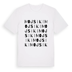 Mojsiki ordlek t-shirt – ekologisk bomull t-shirt från Pinshirt