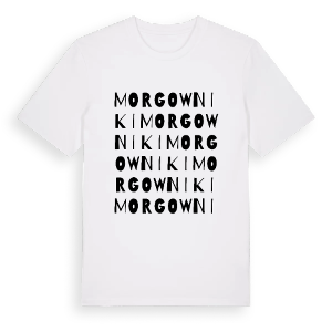 Morgowniki ordlek t-shirt – ekologisk bomull t-shirt från Pinshirt
