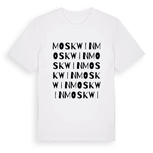 Moskwin ordlek t-shirt – ekologisk bomull t-shirt från Pinshirt