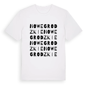 Nowe Grodzkie ordlek t-shirt – ekologisk bomull t-shirt från Pinshirt