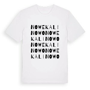 Nowe Kalinowo ordlek t-shirt – ekologisk bomull t-shirt från Pinshirt