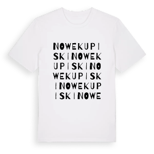 Nowe Kupiski ordlek t-shirt – ekologisk bomull t-shirt från Pinshirt
