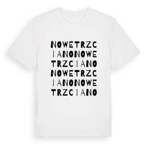 Nowe Trzciano ordlek t-shirt – ekologisk bomull t-shirt från Pinshirt