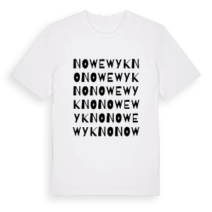 Nowe Wykno ordlek t-shirt – ekologisk bomull t-shirt från Pinshirt