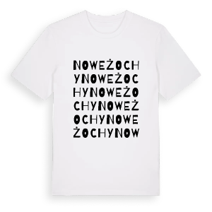 Nowe Żochy ordlek t-shirt – ekologisk bomull t-shirt från Pinshirt