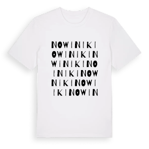 Nowiniki ordlek t-shirt – ekologisk bomull t-shirt från Pinshirt