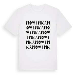 Nowinka ordlek t-shirt – ekologisk bomull t-shirt från Pinshirt