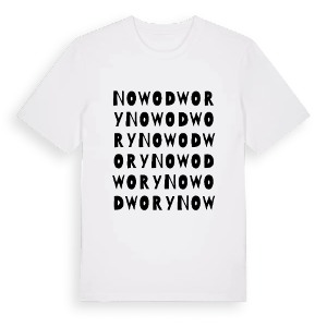Nowodwory ordlek t-shirt – ekologisk bomull t-shirt från Pinshirt