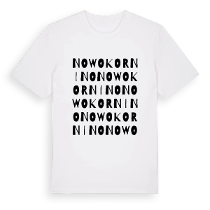 Nowokornino ordlek t-shirt – ekologisk bomull t-shirt från Pinshirt
