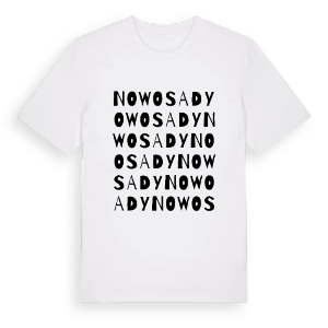 Nowosady ordlek t-shirt – ekologisk bomull t-shirt från Pinshirt