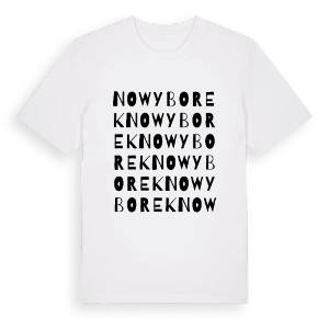 Nowy Borek ordlek t-shirt – ekologisk bomull t-shirt från Pinshirt