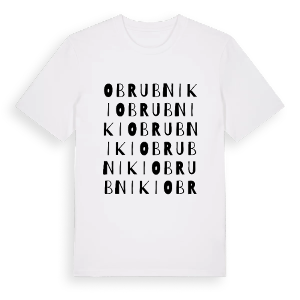 Obrubniki ordlek t-shirt – ekologisk bomull t-shirt från Pinshirt