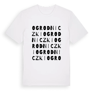 Ogrodniczki ordlek t-shirt – ekologisk bomull t-shirt från Pinshirt