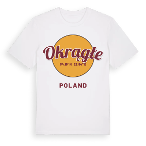 Okrągłe cirkel t-shirt – ekologisk bomull t-shirt från Pinshirt