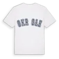 Okrągłe college t-shirt