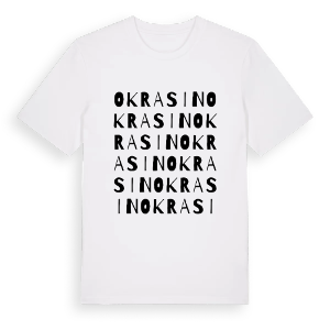 Okrasin ordlek t-shirt – ekologisk bomull t-shirt från Pinshirt
