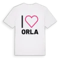Jag älskar Orla t-shirt stort tryck