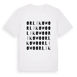 Orlikowo ordlek t-shirt – ekologisk bomull t-shirt från Pinshirt