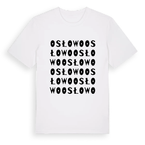 Osłowo ordlek t-shirt – ekologisk bomull t-shirt från Pinshirt