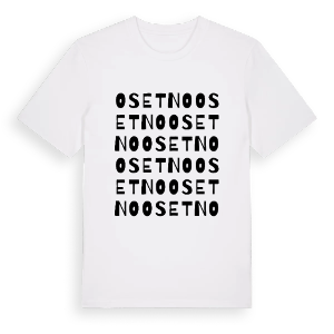 Osetno ordlek t-shirt – ekologisk bomull t-shirt från Pinshirt