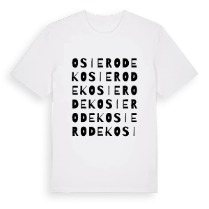 Osierodek ordlek t-shirt – ekologisk bomull t-shirt från Pinshirt