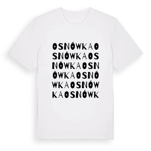 Osnówka ordlek t-shirt – ekologisk bomull t-shirt från Pinshirt