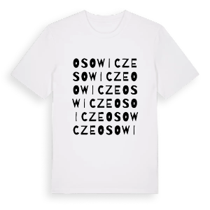 Osowicze ordlek t-shirt – ekologisk bomull t-shirt från Pinshirt