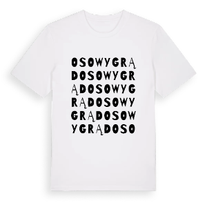 Osowy Grąd ordlek t-shirt – ekologisk bomull t-shirt från Pinshirt
