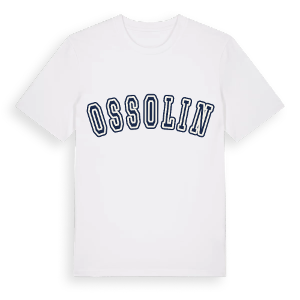 Ossolin college t-shirt – ekologisk bomull t-shirt från Pinshirt