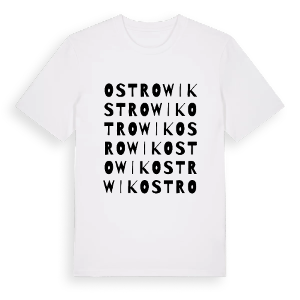 Ostrowik ordlek t-shirt – ekologisk bomull t-shirt från Pinshirt