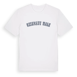 Ozierany Małe college t-shirt – ekologisk bomull t-shirt från Pinshirt