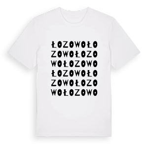 Łozowo ordlek t-shirt – ekologisk bomull t-shirt från Pinshirt