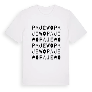 Pajewo ordlek t-shirt – ekologisk bomull t-shirt från Pinshirt