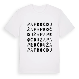 Paproć Duża ordlek t-shirt – ekologisk bomull t-shirt från Pinshirt