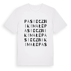 Pasieczniki Małe ordlek t-shirt – ekologisk bomull t-shirt från Pinshirt