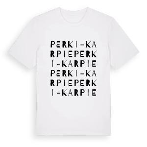 Perki-Karpie ordlek t-shirt – ekologisk bomull t-shirt från Pinshirt