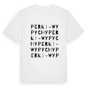 Perki-Wypychy ordlek t-shirt – ekologisk bomull t-shirt från Pinshirt