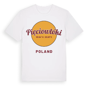 Pięciowłóki cirkel t-shirt – ekologisk bomull t-shirt från Pinshirt